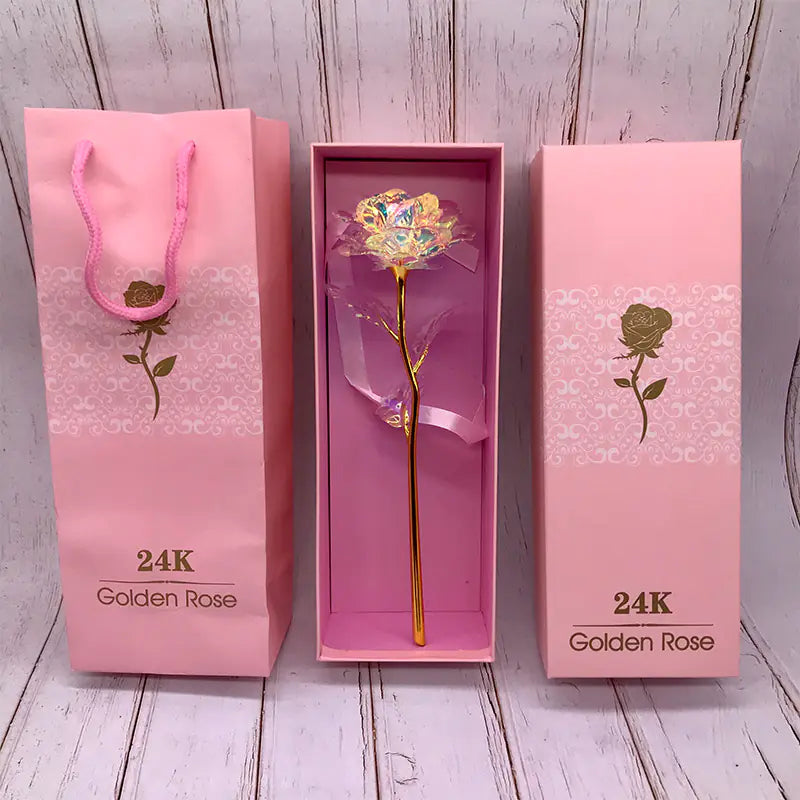 Coffret Cadeau Rose Éclat 24K