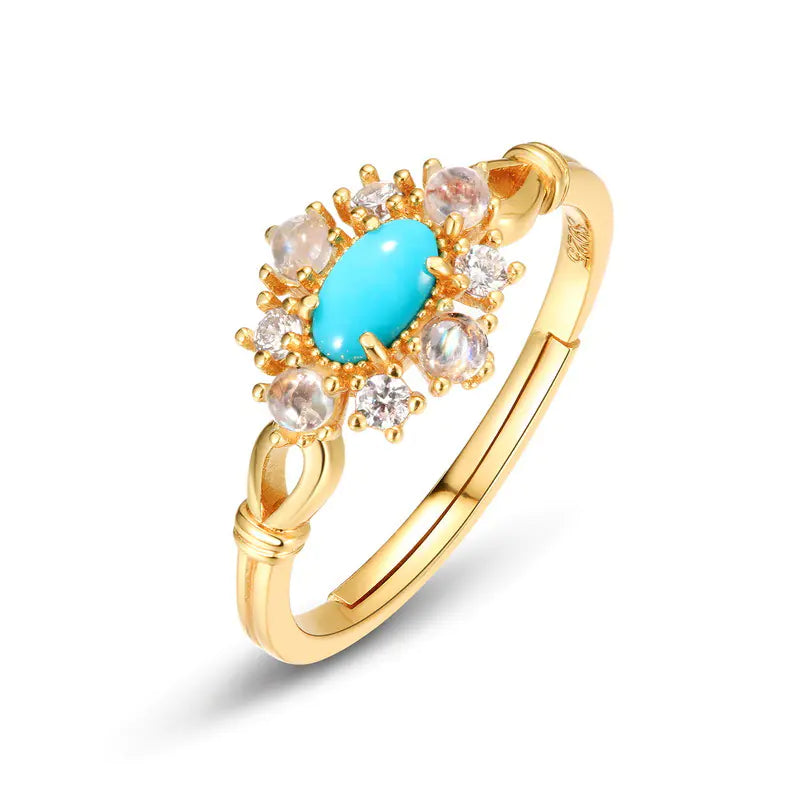 Bague Turquoise Mode pour Femme