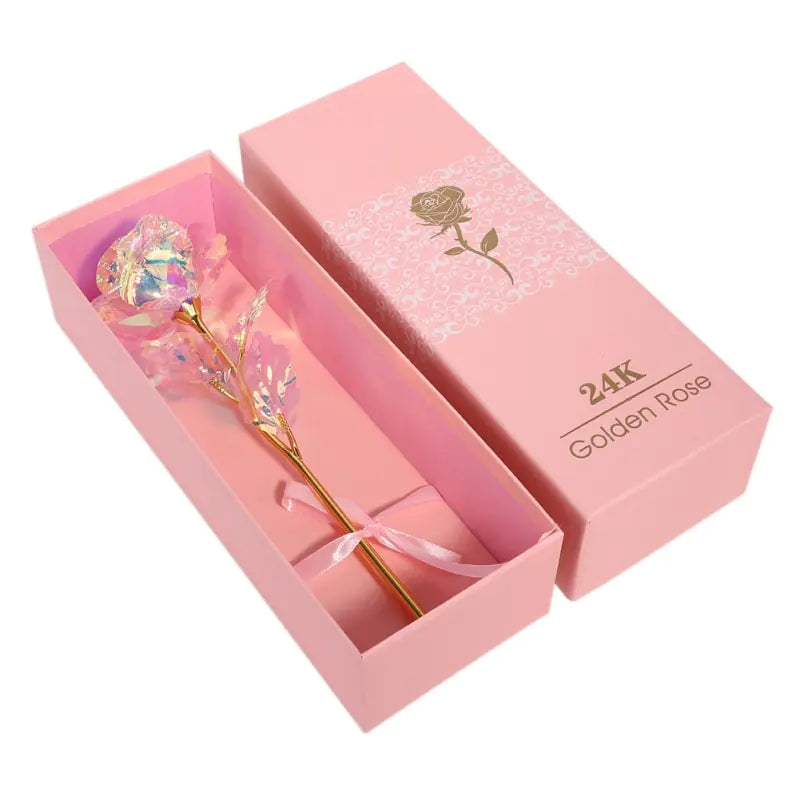 Coffret Cadeau Rose Éclat 24K
