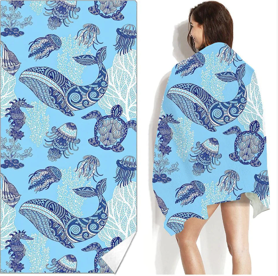 Serviette de Plage & de Bain Imprimée