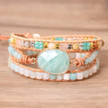 Bracelet en Cuir Tressé pour Femme