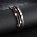 Bracelet en Cuir Tressé pour Homme