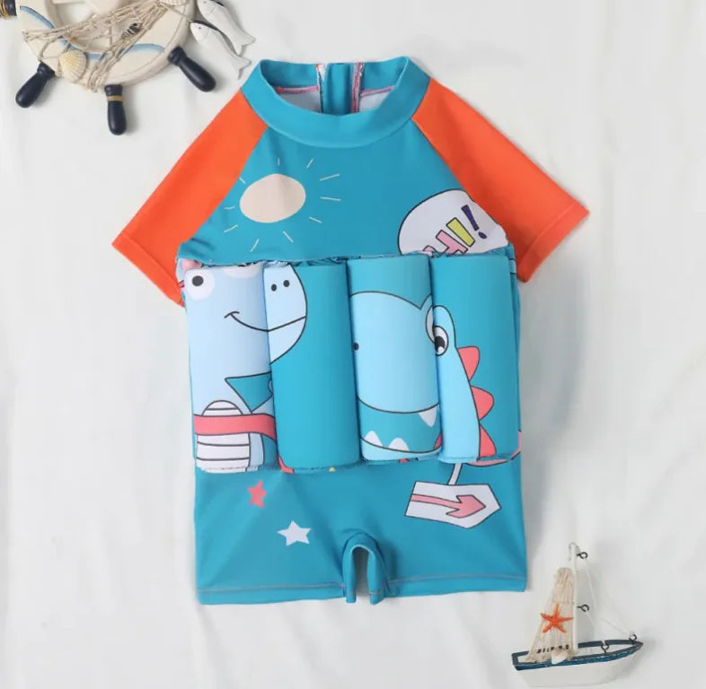 Combinaison de Natation à Flottabilité Dinosaure pour Enfants
