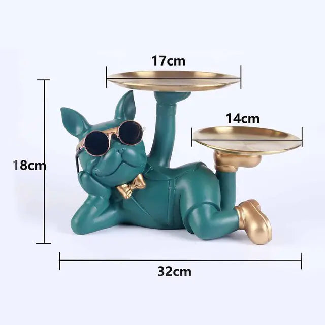 Rangement Bulldog pour Décoration de Bureau