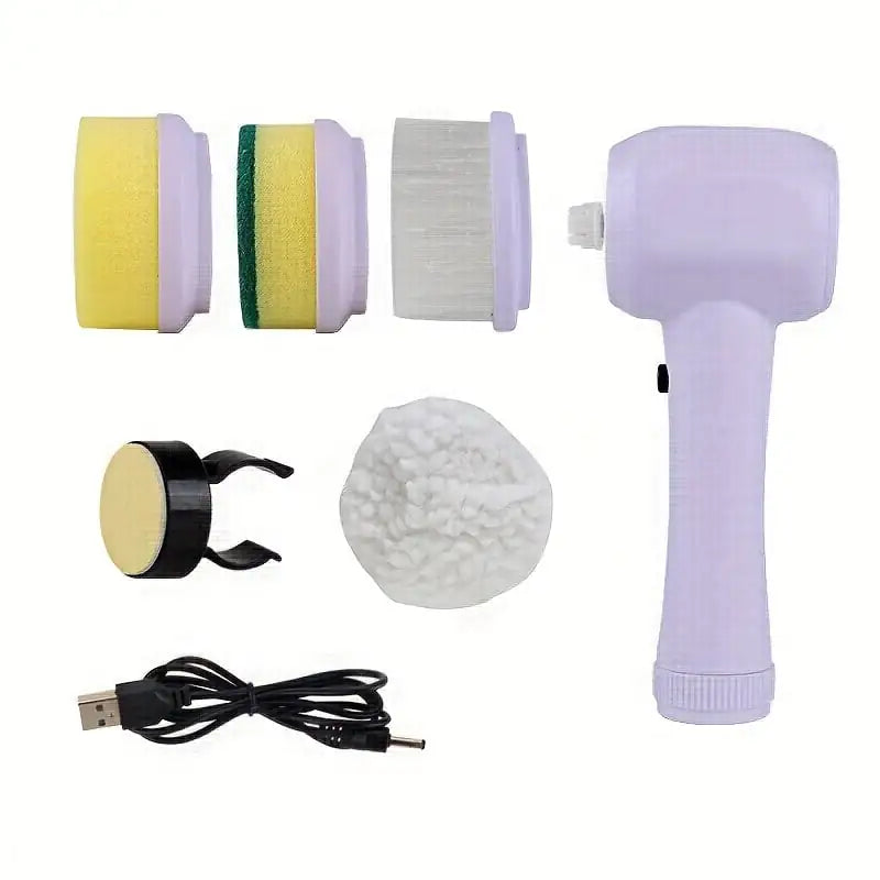 Nettoyeur de Brosse Électrique Multifonction 5-en-1 pour la Maison