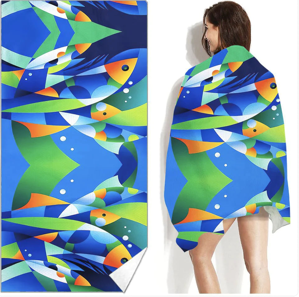 Serviette de Plage & de Bain Imprimée