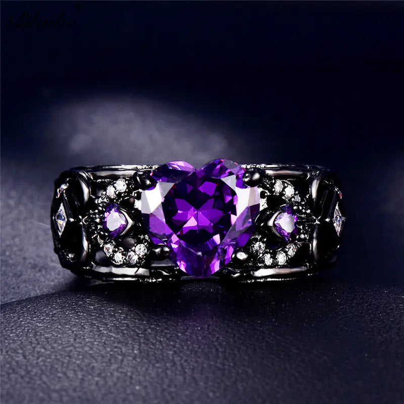 Bague Cœur avec Ailes d'Ange pour Femme