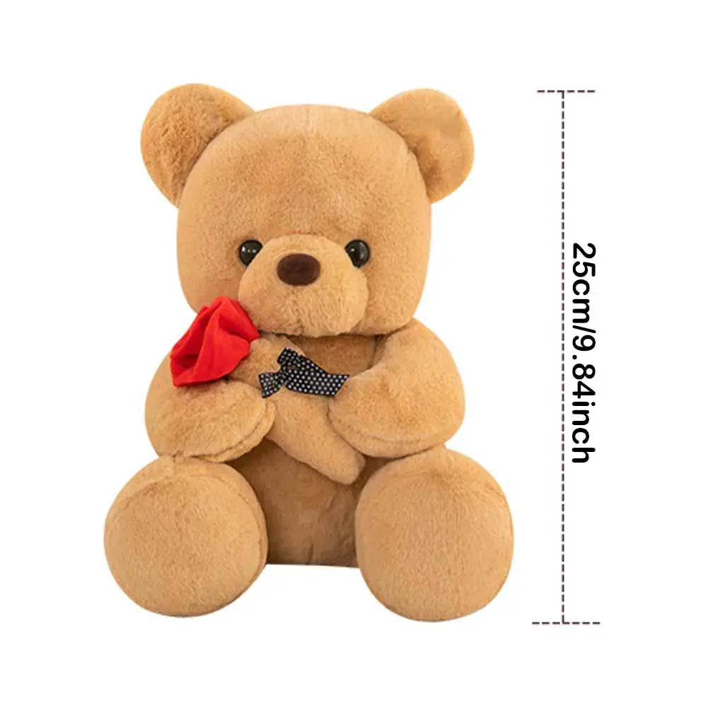 Ours en peluche Kawaii de 25cm pour cadeau de Saint-Valentin