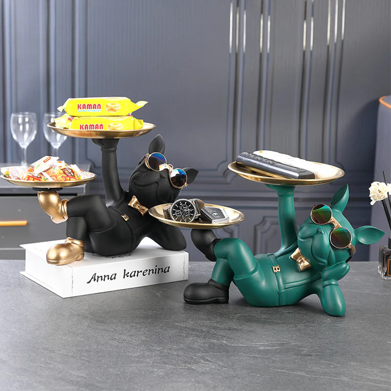 Rangement Bulldog pour Décoration de Bureau