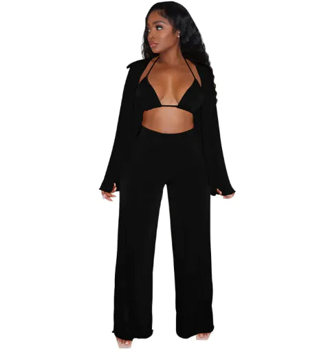 Pantalon tailleur bikini décontracté