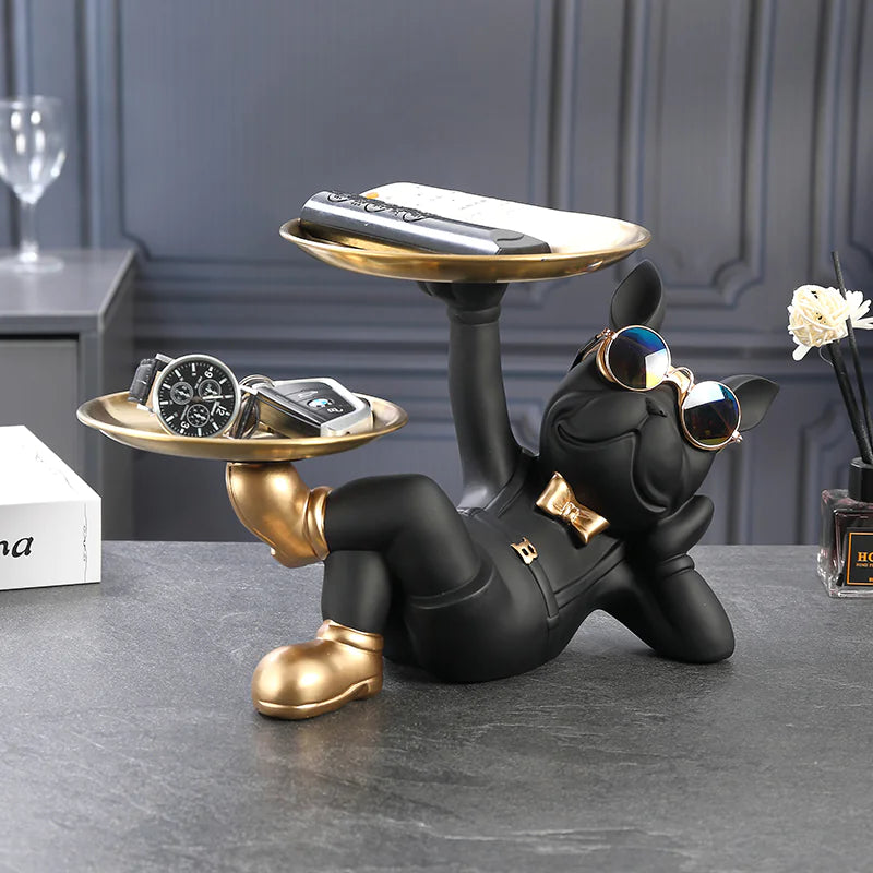 Rangement Bulldog pour Décoration de Bureau