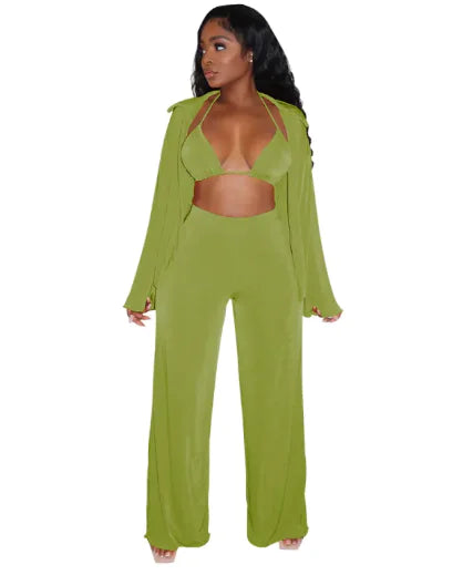Pantalon tailleur bikini décontracté