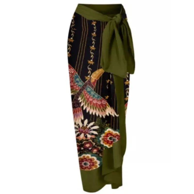 Maillot de Bain Une Pièce Imprimé Vintage pour Femme - DESIRALAND