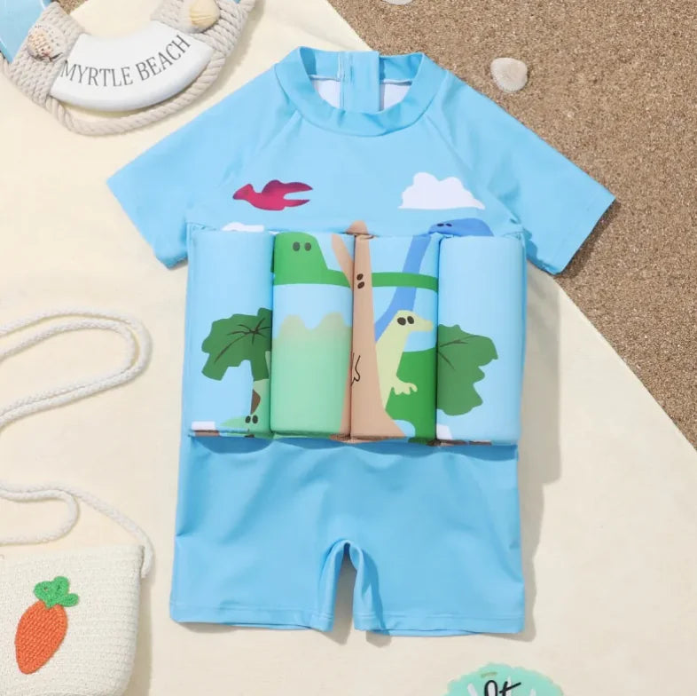Combinaison de Natation à Flottabilité Dinosaure pour Enfants