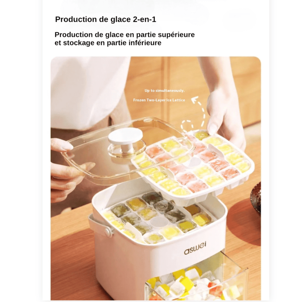 Machine à Blocs de Glace de Grande Capacité pour Maison - DESIRALAND