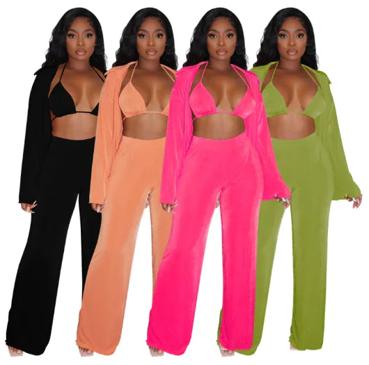 Pantalon tailleur bikini décontracté