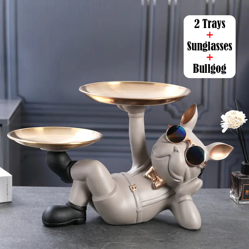 Rangement Bulldog pour Décoration de Bureau