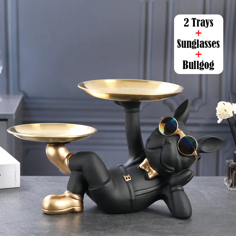 Rangement Bulldog pour Décoration de Bureau