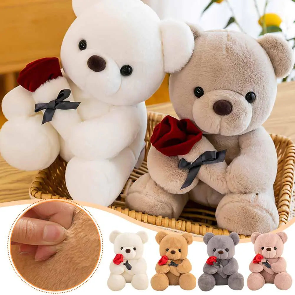 Ours en peluche Kawaii de 25cm pour cadeau de Saint-Valentin