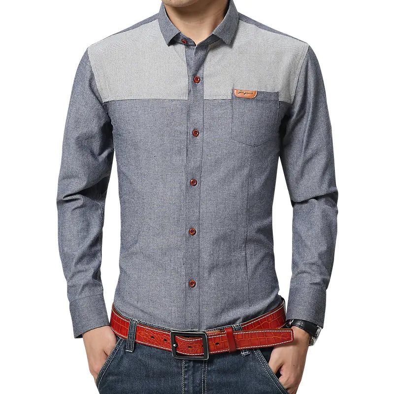 Chemise coréenne sur mesure pour hommes