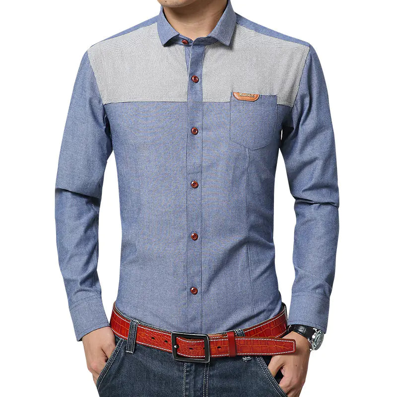 Chemise coréenne sur mesure pour hommes