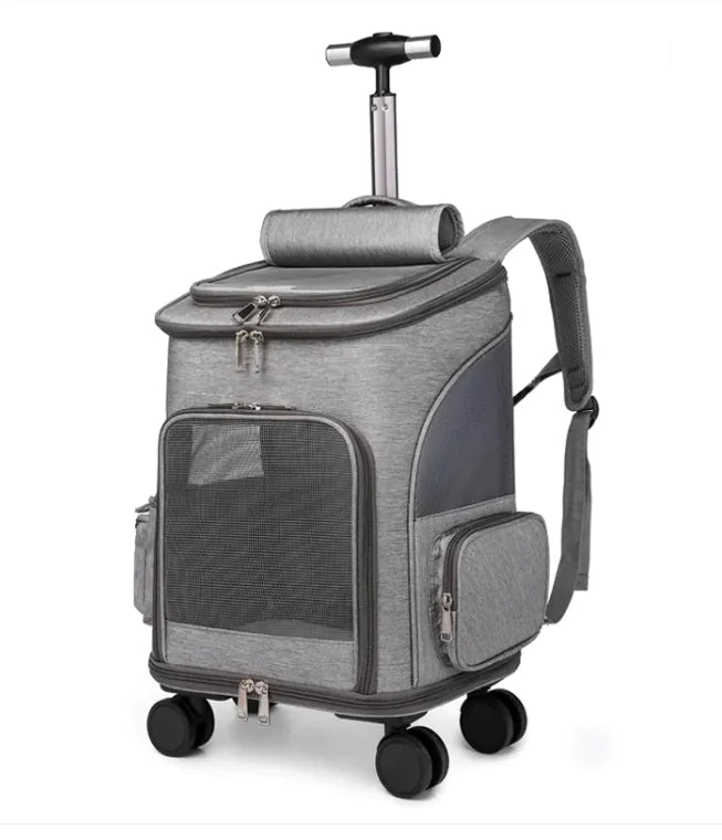Sac à dos chariot pliant portable pour animaux de compagnie - DESIRALAND