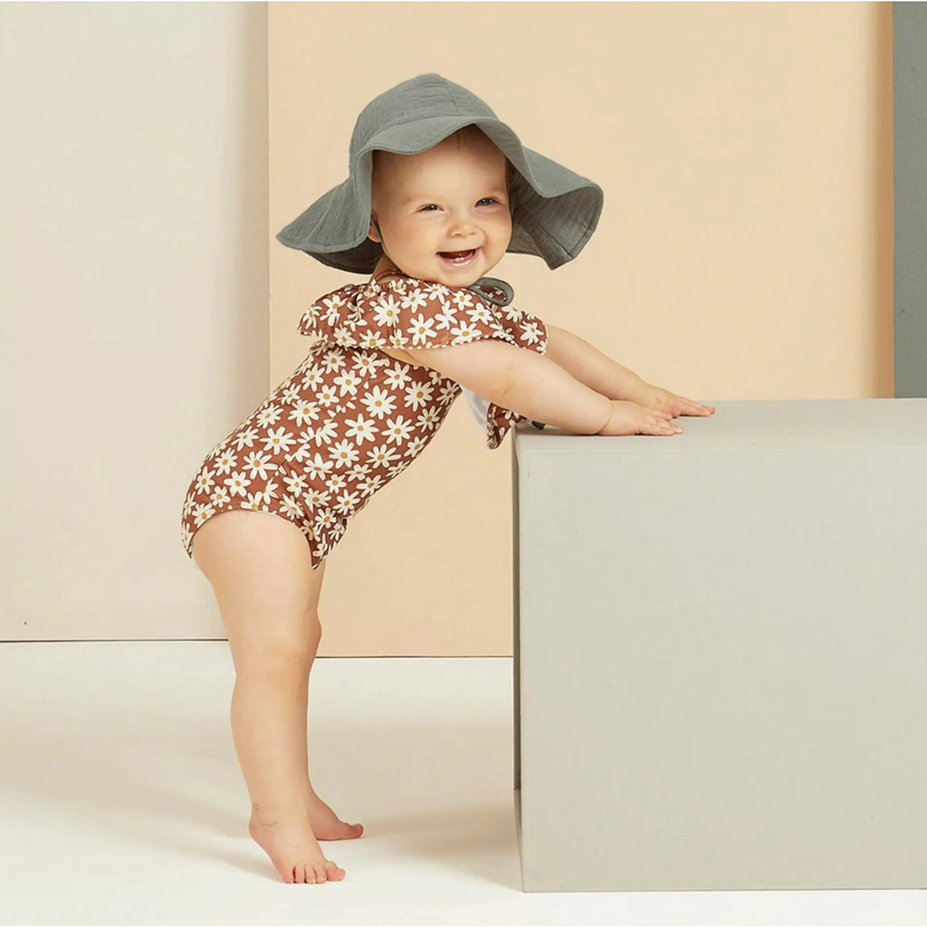 Maillot de Bain à Volants et Bretelles pour Petites Filles Tendance