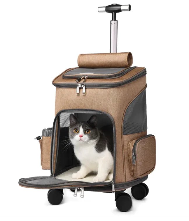 Sac à dos chariot pliant portable pour animaux de compagnie - DESIRALAND