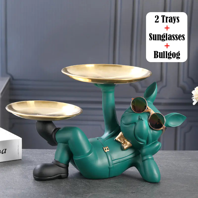 Rangement Bulldog pour Décoration de Bureau